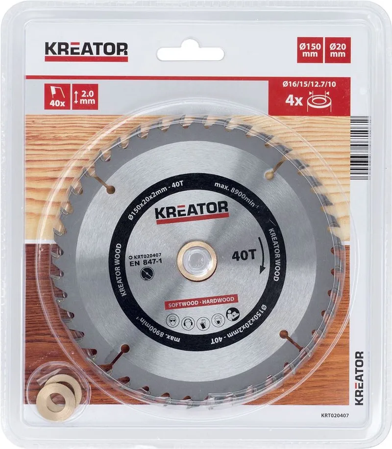ZAAGBLAD HOUT 150MM40T by Kreator – product image