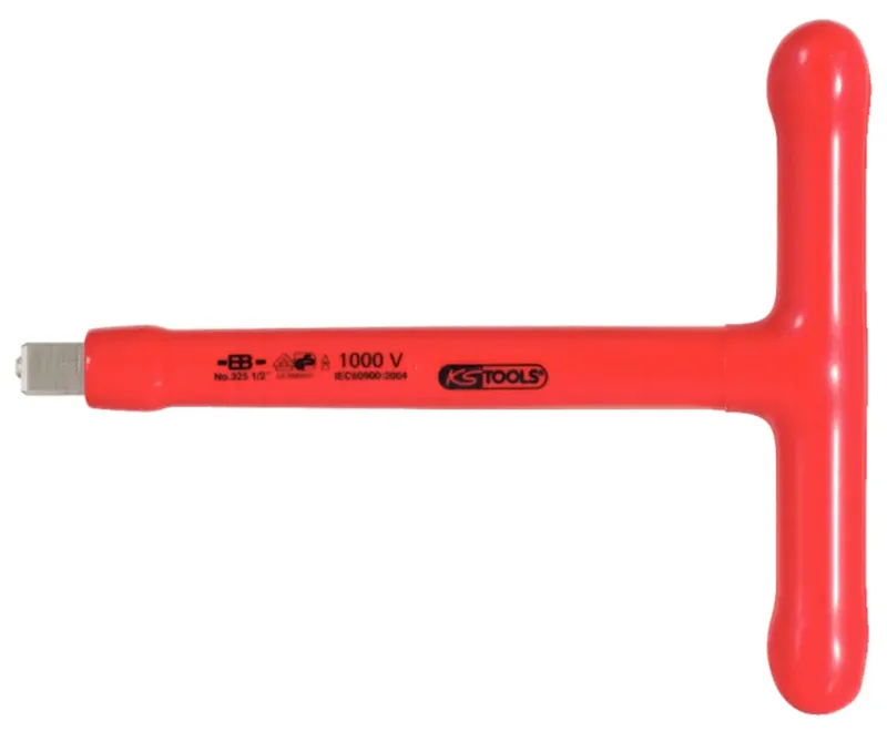 1/2 T-handgreep-steeksleutel met isolatie en schroefvergrendeling, 200 mm KS Tools 117.1205 von KS Tools – Produktbild