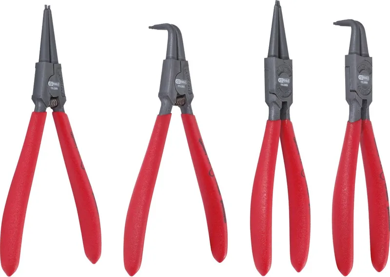Borgveertang set 19-60 mm 4-delig 119.2055 van KS Tools, Zilver – productafbeelding