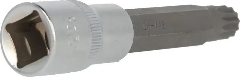 BRILLIANT TOOLS 1/2" Veeltand-bit-dop 100 mm lang M12 - BT022945 by KS Tools – product image 3 of 3