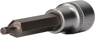 BRILLIANT TOOLS 1/2" Veeltand-bit-dop 100 mm lang M5 - BT022940 de KS Tools – image du produit 1 sur 3