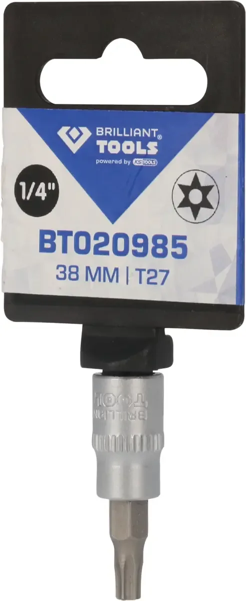 BRILLIANT TOOLS 1/4" Torx-bit dop met gat TB27 - BT020985 von KS Tools – Produktbild 3 von 3