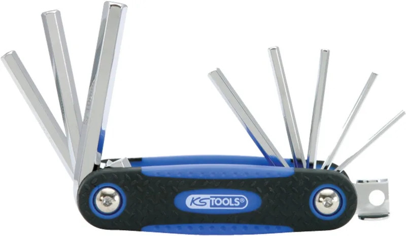 CHROME+ - Inbussleutel - Ergonomische Handgreep - 8-delig - Chroom-vanadiumstaal by KS Tools, Chrome – product image