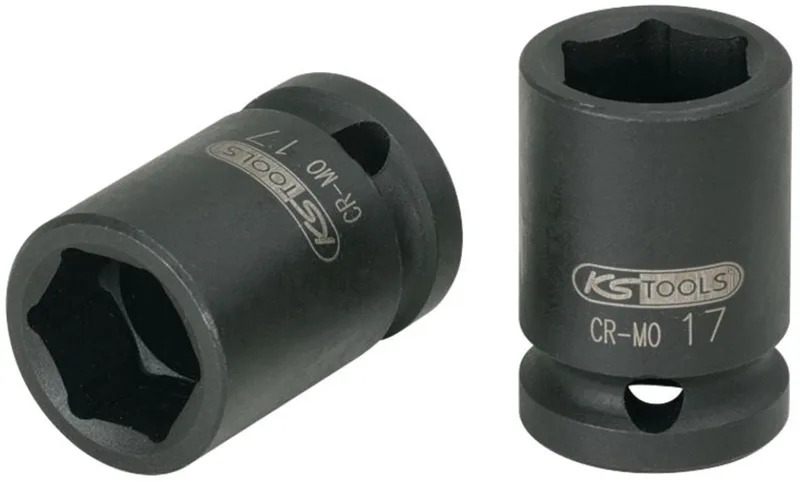 Dopsleutel - Versterkt - Kort - 1/2 inch de KS Tools, Noir – image du produit