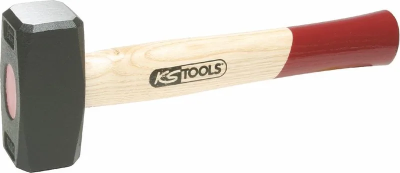 Dubbele hamer - 1500g - Gesmede Kop - Houten Handvat by KS Tools – product image