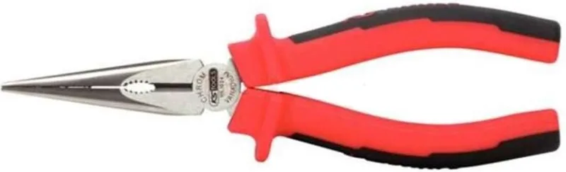 ERGOTORQUE Lange punttang met kartels 200 mm 115.1024 von KS Tools, Schwarz – Produktbild