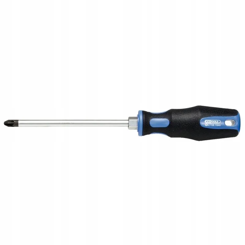 ERGOTORQUE+ Schroevendraaier Pozidriv PZ 1 - 180mm by KS Tools, Chrome – product image