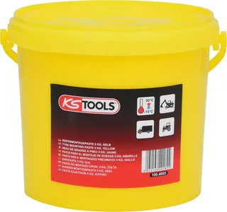 Gabel- und Ringschlüssel Reifenmontagepaste 5 kg, gelb (100.4005) by KS Tools – product image 1 of 2
