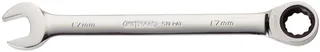 KS Tools 503.4227 Clé mixte à cliquet annulaire Ouverture de clé (métrique) 27 mm de KS Tools, Chrome, Satijn – image du produit 1 sur 2