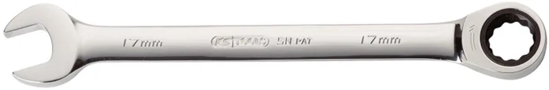 GEARplus - Steeksleutel met Ratelsleutel - 27 mm - FlankTraction - 72 Tanden von KS Tools, Chrom, Satijn – Produktbild