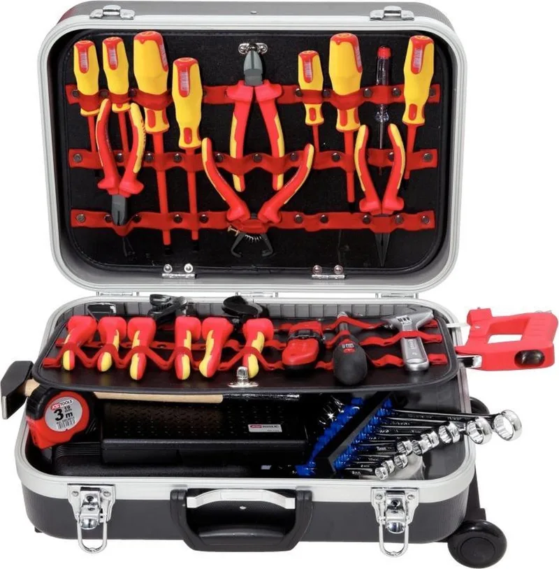 Premium Max Elektriker-Werkzeugkoffer, 195-teilig von KS Tools, Schwarz – Produktbild