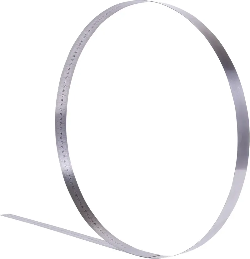 Half-flexibele stalen meetlat 2000 mm - 300.0118 van KS Tools, Zilver – productafbeelding 2 van 2