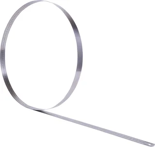 Half-flexibele stalen meetlat 2000 mm - 300.0118 van KS Tools, Zilver – productafbeelding 1 van 2