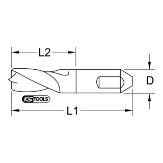 HSSE-TiCN Schweißpunkt-Bohrer van KS Tools – productafbeelding