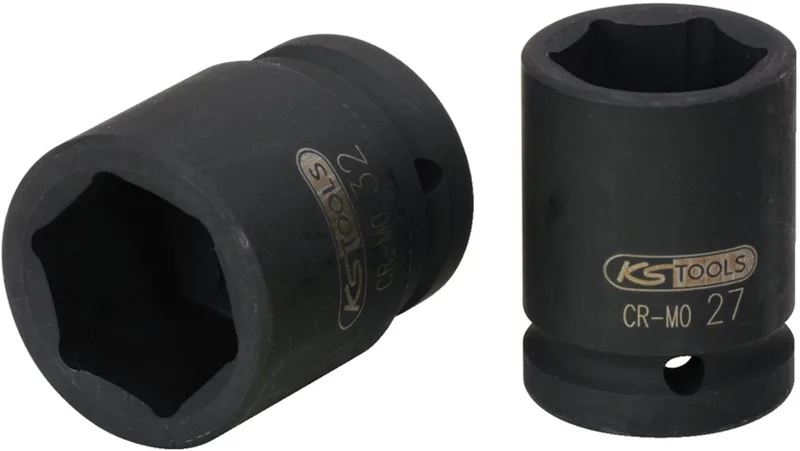 Korte 6-kantige Dopsleutel - 22mm by KS Tools, Black – product image