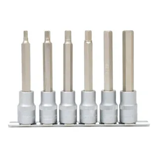 KS Tools 1/2" Bit-Stecknuss-Satz Innensechskant, lang, 6-teilig by KS Tools – product image