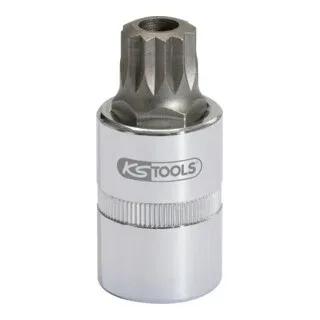 KS Tools 1/2" Bit-Stecknuss XZN mit Stirnlochbohrung, M16, 55 mm von KS Tools – Produktbild 1 von 2