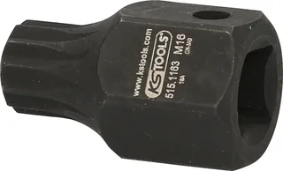 KS Tools 1/2" DUODRIVE Spezial-Kraft-Bit-Stecknuss XZN, M16,43mm kurz de KS Tools – image du produit 2 sur 2