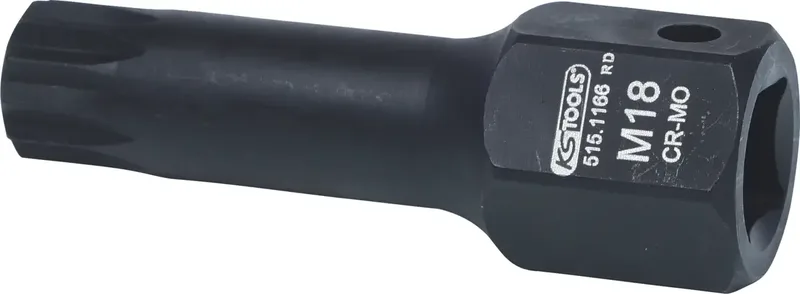 KS Tools 1/2" DUODRIVE Spezial-Kraft-Bit-Stecknuss XZN, M18,78mm lang von KS Tools – Produktbild 2 von 2