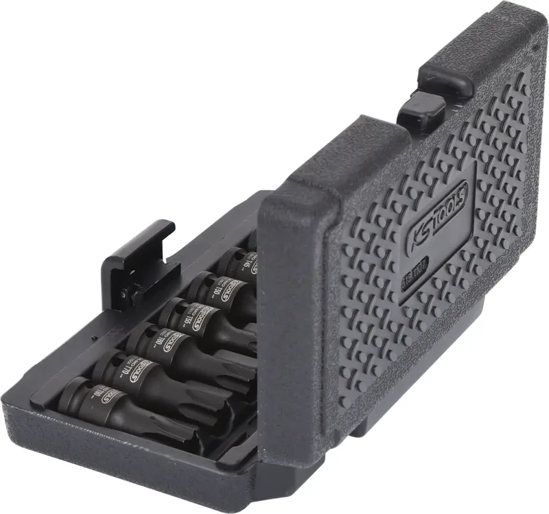 KS Tools 1/2" Kraft-Bit-Stecknuss-Satz TX, 8-teilig, T30-T80 kurze Ausführung de KS Tools – image du produit 2 sur 2