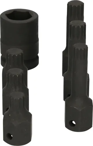 KS Tools 1/2" Spezial-Kraft-Bit-Stecknuss-Satz Vielzahn, 7-tlg. M14-M18 von KS Tools – Produktbild 3 von 3