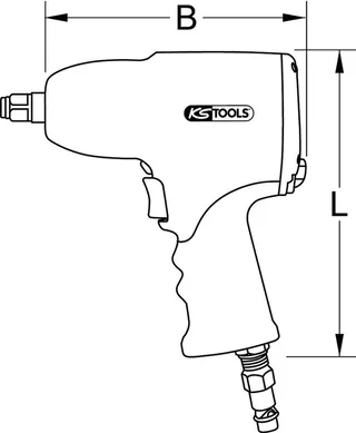 KS TOOLS 1/2" The Devil krachtige slagmoersleutel 1.600 Nm - 515.1200 van KS Tools – productafbeelding 1 van 4