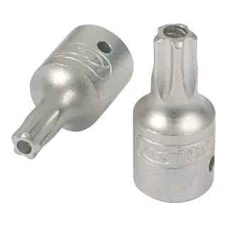 KS Tools 1/4" Bit-Stecknuss, Fünfstern mit Stirnlochbohrung, TS30 von KS Tools – Produktbild