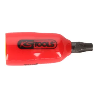 KS Tools 1/4" Bit-Stecknuss mit Schutzisolierung für TX-Schrauben, T15 von KS Tools – Produktbild
