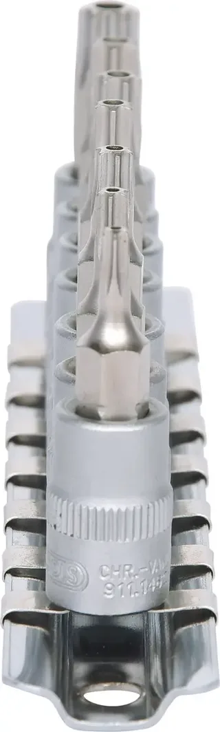KS Tools 1/4" Bit-Stecknuss-Satz, 7-teilig, TB10-TB40 mit Stirnlochbohrung von KS Tools – Produktbild 2 von 2