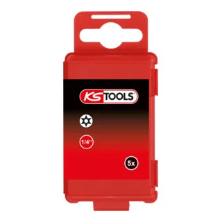 KS Tools 1/4" Bit TX, Bohrung, 75mm, TB6, 5er Pack von KS Tools – Produktbild