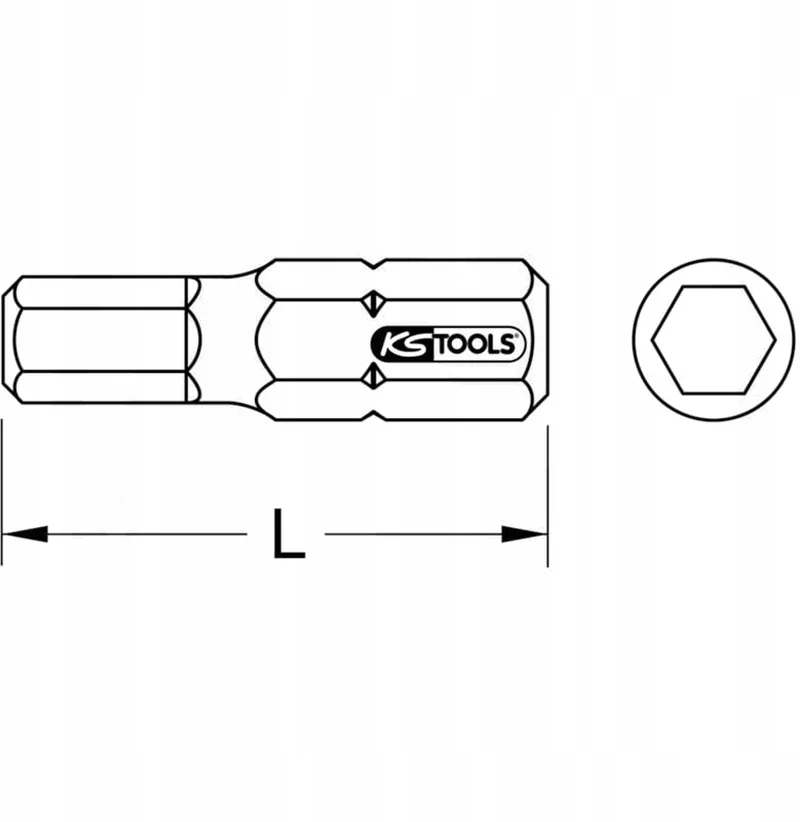 KS Tools 1/4" CLASSIC Bit Inbus 3mm, 25mm Lengte by KS Tools – product image