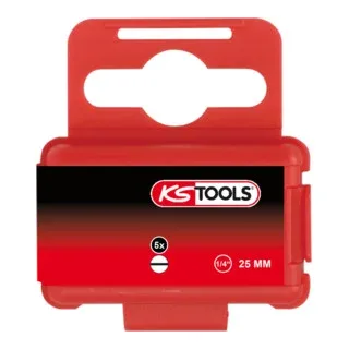 KS Tools 1/4" CLASSIC Bit Schlitz, 25mm, 9mm, 5er Pack von KS Tools – Produktbild