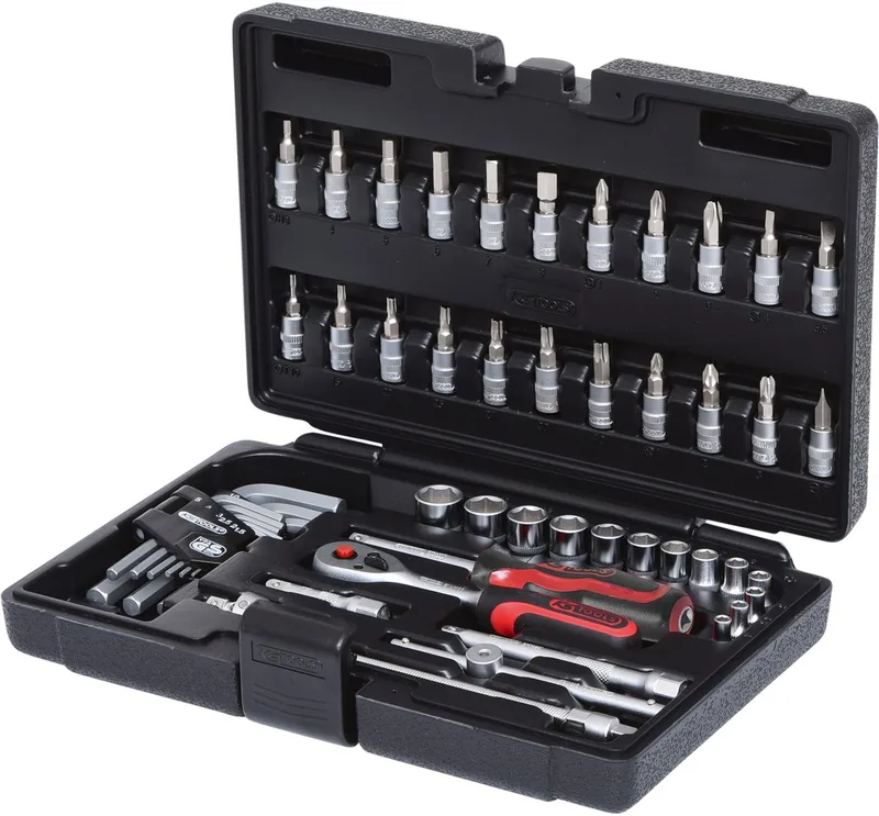 KS Tools 1/4" dopsleutelset 51-dlg 911.0651 by KS Tools, Black – product image