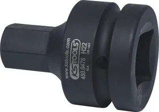 KS Tools 1" Kraft-Bit-Stecknuss Innensechskant, kurz, 22 mm von KS Tools – Produktbild 2 von 2
