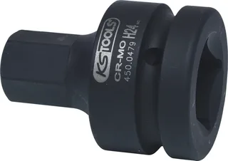 KS Tools 1" Kraft-Bit-Stecknuss Innensechskant, kurz, 24 mm by KS Tools – product image 2 of 2