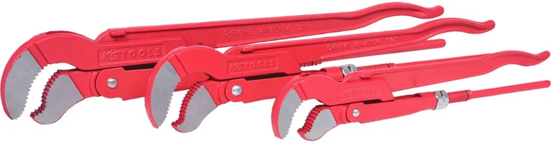 Eckrohrzangen-Satz, 3-teilig von KS Tools, Rot – Produktbild