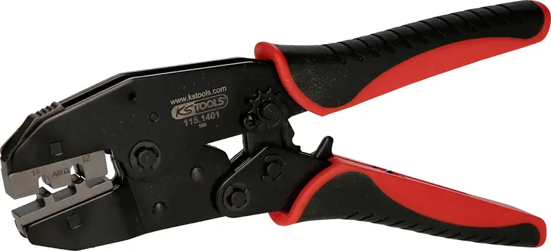 KS Tools 1151585 115.1585 Crimpzange Aderendhülsen 2.5 bis 4 mm² Inkl. auswechselbarer Crimpeinsätzen von KS Tools – Produktbild