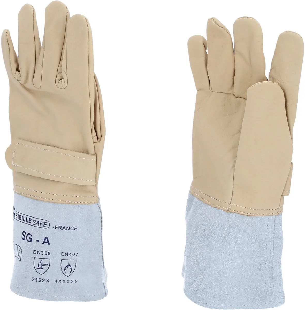 KS TOOLS 117.0143 Elektricienhandschoen Maat (handschoen): 10 1 stuk(s) van KS Tools, Beige, Grijs – productafbeelding