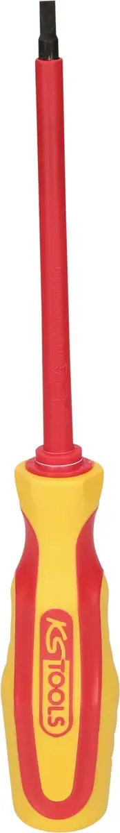 KS Tools 1170542 VDE Schlitz-Schraubendreher Klingenbreite: 4.5 mm Klingenlänge: 125.0 mm DIN 5264, DIN ISO 2380, DIN EN 60900 von KS Tools – Produktbild