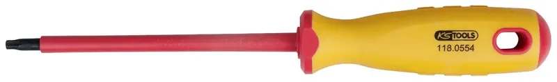 KS Tools 118.0554 VDE Torx-Schraubendreher Größe (Schraubendreher) T 25 Klingenlänge: 105.0 mm DIN EN 60900 1 St. by KS Tools – product image