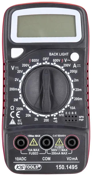 KS Tools 1501495 Hand-Multimeter digital inkl. Prüfkabel by KS Tools – product image 3 of 3