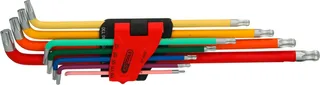 KS Tools 151.4530 TX Haakse schroevendraaierset T 10, T 15, T 20, T 25, T 27, T 30, T 40, T 45, T 50 9-delig de KS Tools – image du produit 1 sur 2