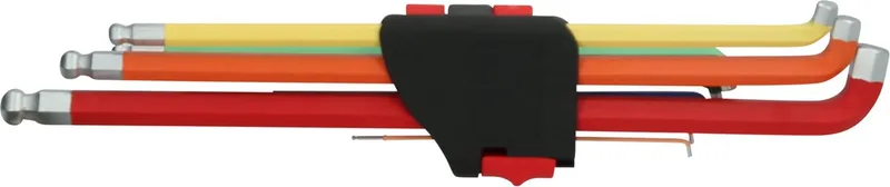 KS Tools 151.4560 Inbus Haakse schroevendraaierset 1.5 mm, 2 mm, 2.5 mm, 3 mm, 4 mm, 5 mm, 6 mm, 8 mm, 10 mm 9-delig by KS Tools, Kleurloos – product image