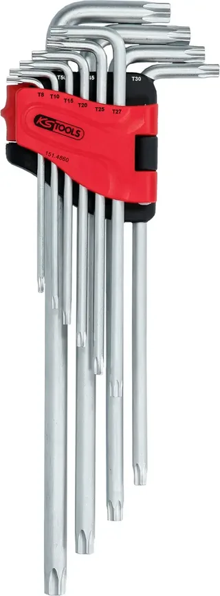 KS Tools 151.4860 TX Haakse schroevendraaierset T 8, T 10, T 15, T 20, T 25, T 27, T 30, T 40, T 45, T 50 10-delig von KS Tools – Produktbild 3 von 3