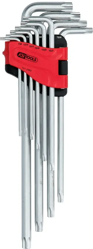 KS Tools 1512482 Haakse schroevendraaierset TS 8, TS 10, TS 15, TS 20, TS 25, TS 27, TS 30, TS 40, TS 45, TS 50 10-delig de KS Tools – image du produit 2 sur 2