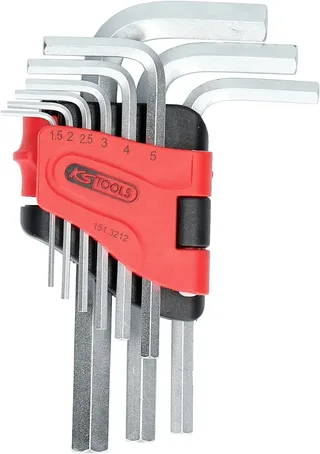 KS Tools 1513212 Inbus Haakse schroevendraaierset 1.5 mm, 2 mm, 2.5 mm, 3 mm, 4 mm, 5 mm, 6 mm, 8 mm, 10 mm 9-delig de KS Tools – image du produit 2 sur 2