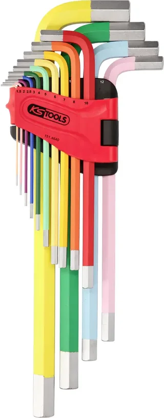 KS Tools 1514640 Inbus Haakse schroevendraaierset 1.5 mm, 2 mm, 2.5 mm, 3 mm, 4 mm, 5 mm, 6 mm, 7 mm, 8 mm, 10 mm, 12 mm, 14 mm, 17 mm, 19 mm 14-delig fra KS Tools – produktbillede 2 af 2