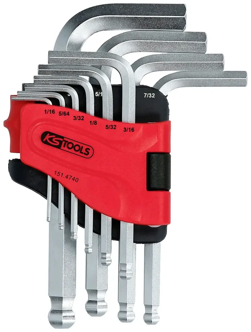 KS Tools 1514740 Inbus Haakse schroevendraaierset 1/16 inch, 5/64 inch, 3/32 inch, 1/8 inch, 5/32 inch, 3/16 inch, 7/32 inch, 1/4 inch, 5/16 inch, 3/8 inch von KS Tools – Produktbild 2 von 2