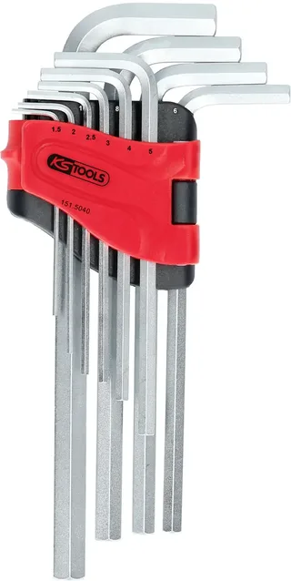 KS Tools 1515040 Inbus Haakse schroevendraaierset 1.5 mm, 2 mm, 2.5 mm, 3 mm, 4 mm, 5 mm, 6 mm, 7 mm, 8 mm, 10 mm 10-delig von KS Tools – Produktbild 2 von 2