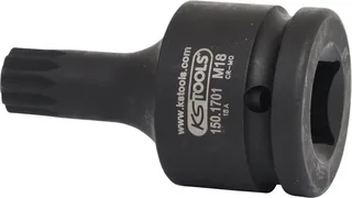 KS Tools 3/4" Kraft-Bit-Stecknuss für Vielzahn(XZN®)-Schrauben, kurz by KS Tools – product image 3 of 3